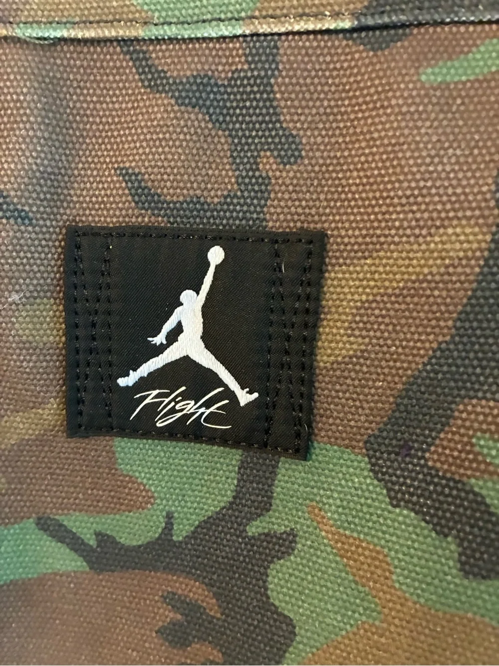 Jordan Camo Duffel Tote - Green and Brown